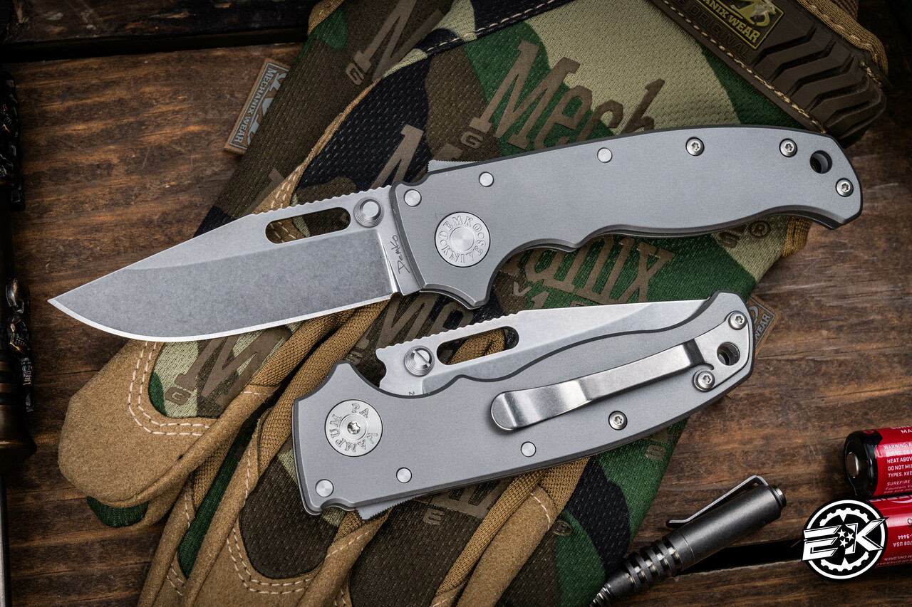 Demko Knives AD20.5 Shark Lock Folding Knife Titanium 3.2
