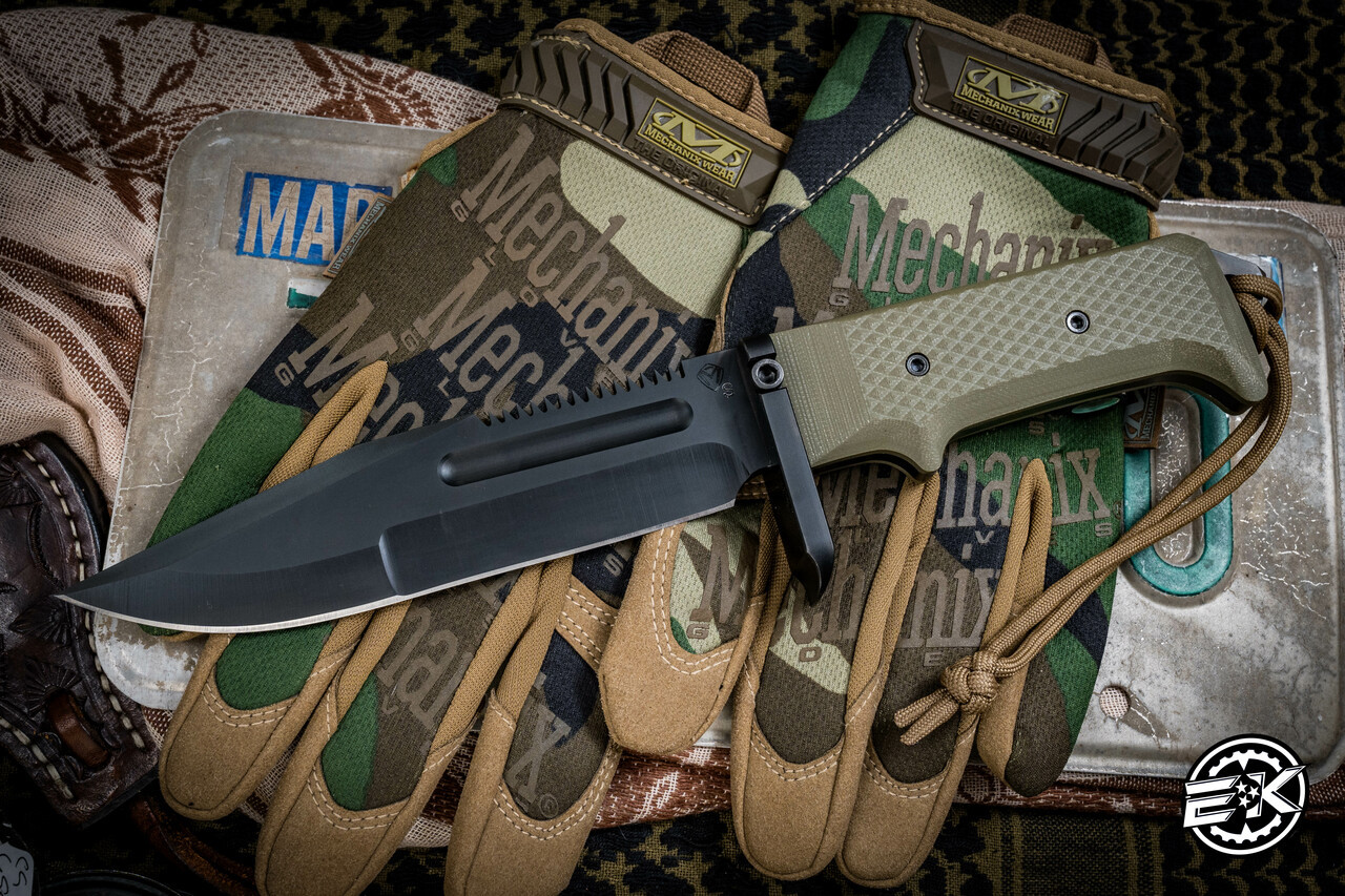 Medford USMC Raider Dagger Fixed Blade Knife OD G10 6.5