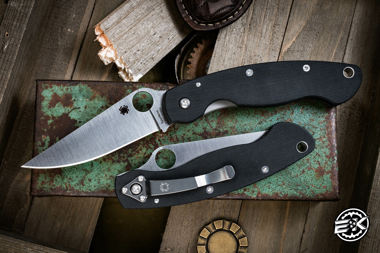 Spyderco Military Knife Black G-10 4 Spyderco Military Knife Black G-10 4
