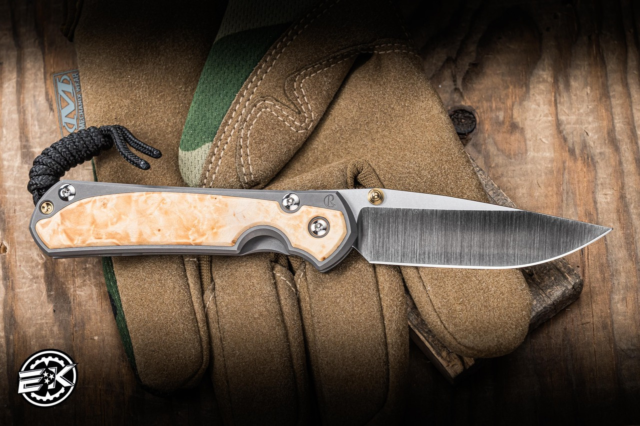 Left Hand-Chris Reeve Knives Small Sebenza 31 Box Elder Inlay