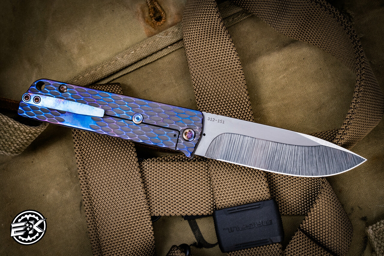 Medford Antik Front Flipper Folding Knife Flamed Dragon Skin