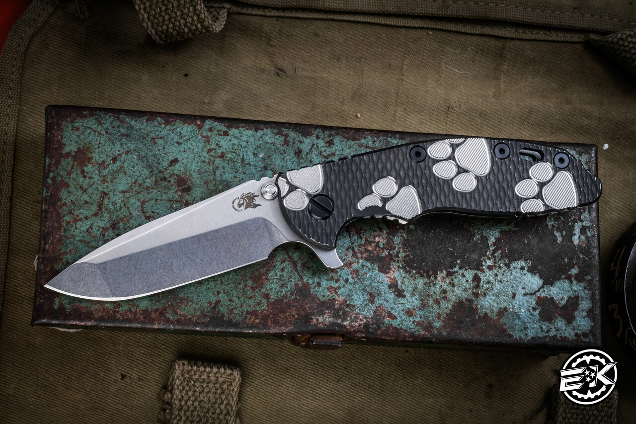 Rick Hinderer Knives XM-18 Knife Titanium Dog Paws G10 3.5″ Spanto