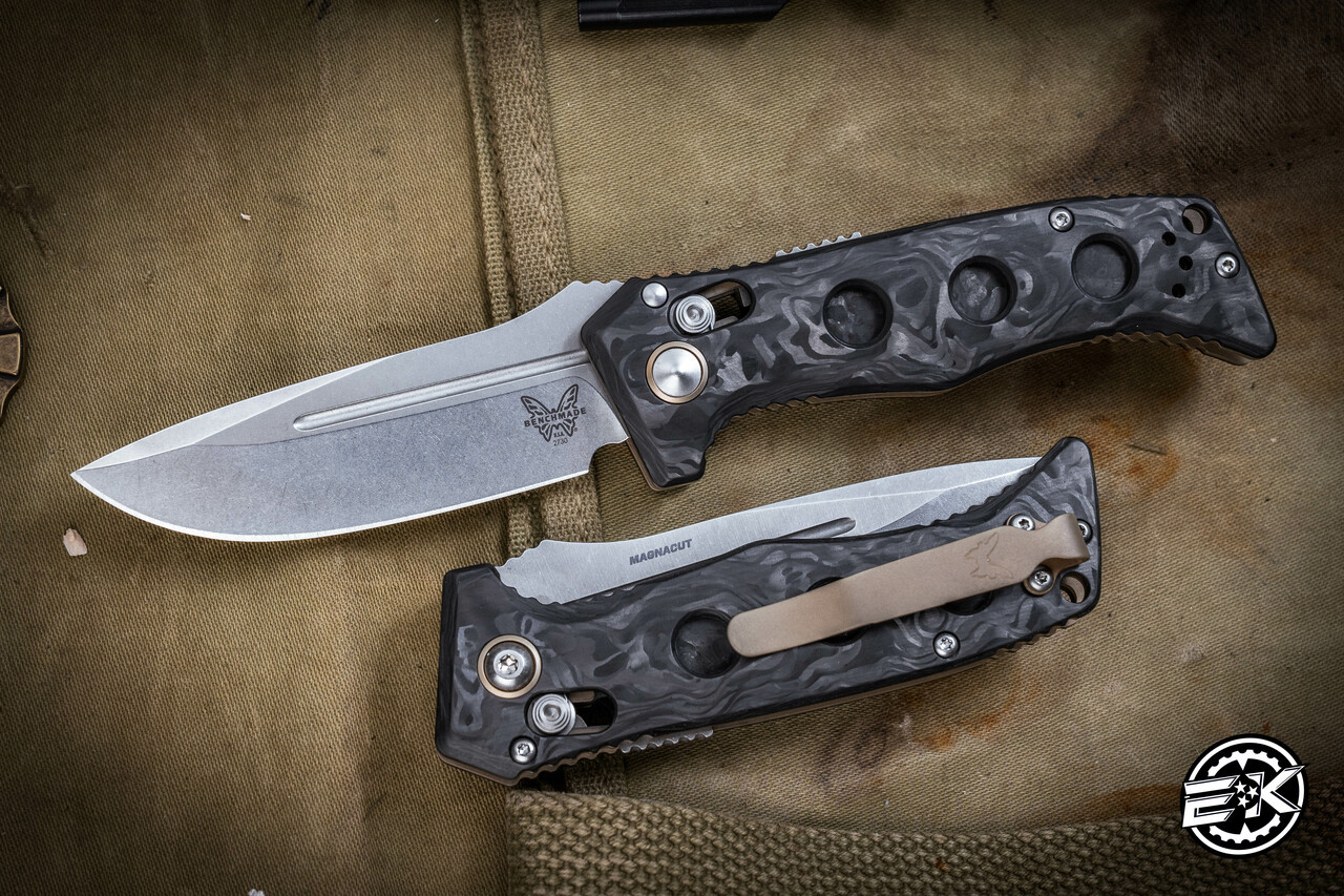 Benchmade Mini Adamas Automatic Axis Folding Knife Carbon Fiber
