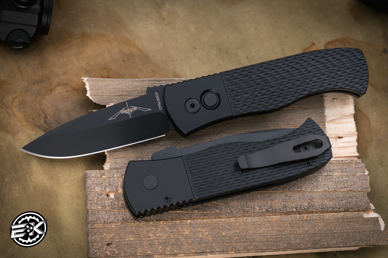 ProTech Emerson CQC7 Automatic Folding Knife Jigged Black 3.25
