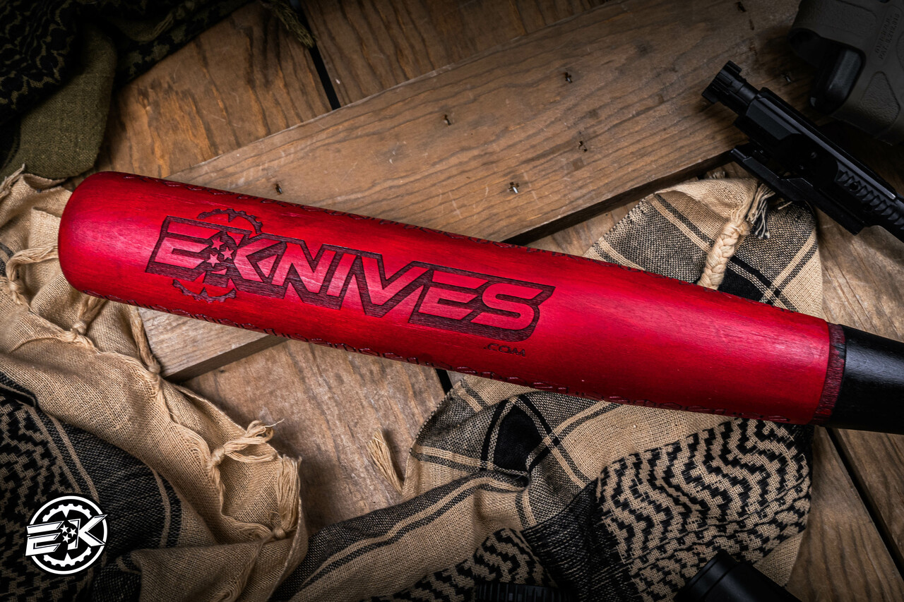 RMJ Tactical Angry Steve E-Hex Red/Black Hard Maple Bat 24