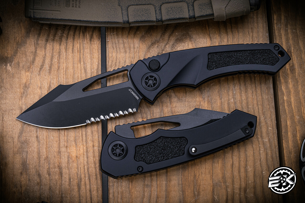 Heretic Knives Pariah Manual Button Lock Folding Knife Black 4