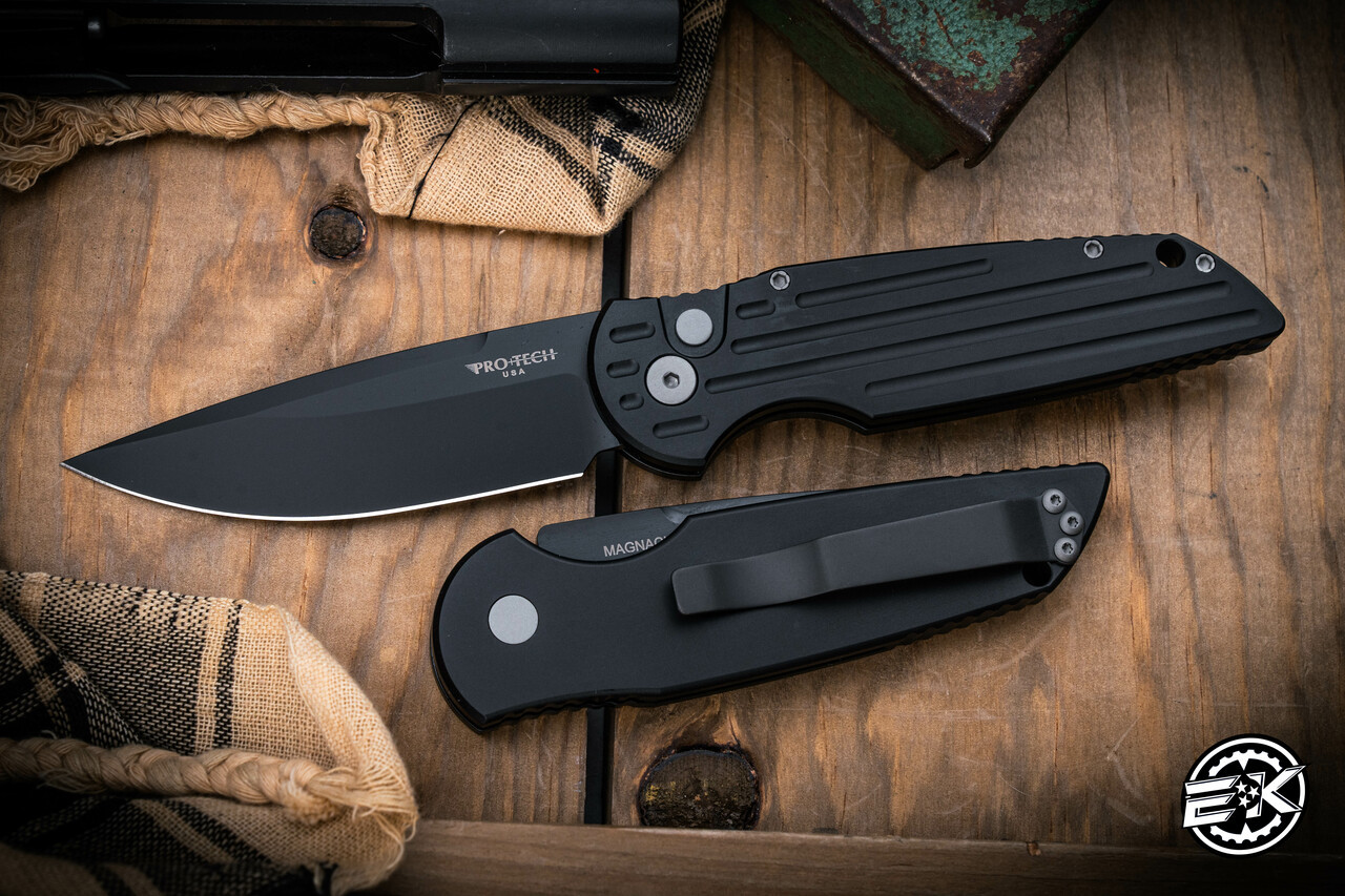 ProTech TR-3 Automatic Knife Grooved Aluminum 3.5