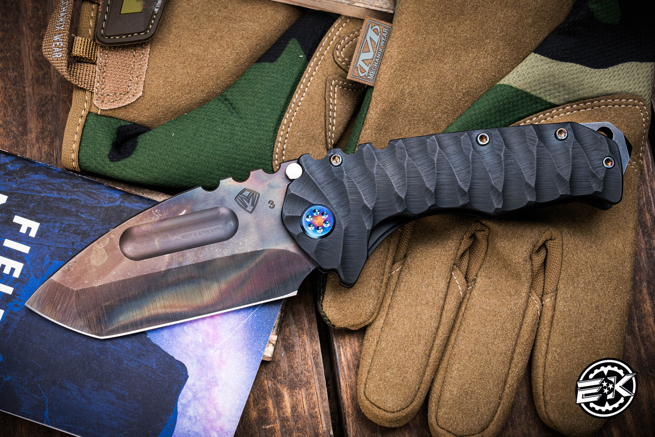 Medford Praetorian Ti Folding Knife DLC Predator Sculpted Titanium