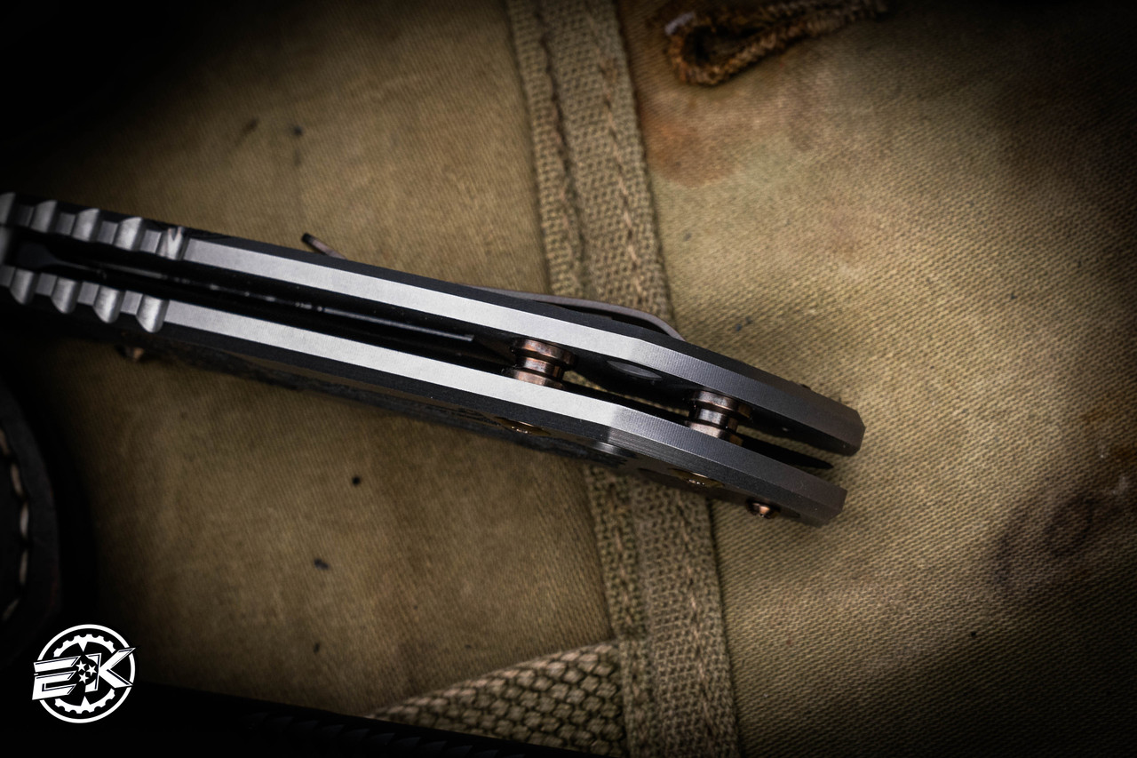 Spartan Blades SHF Harsey Folder Knife Crusaform Engraved Titanium