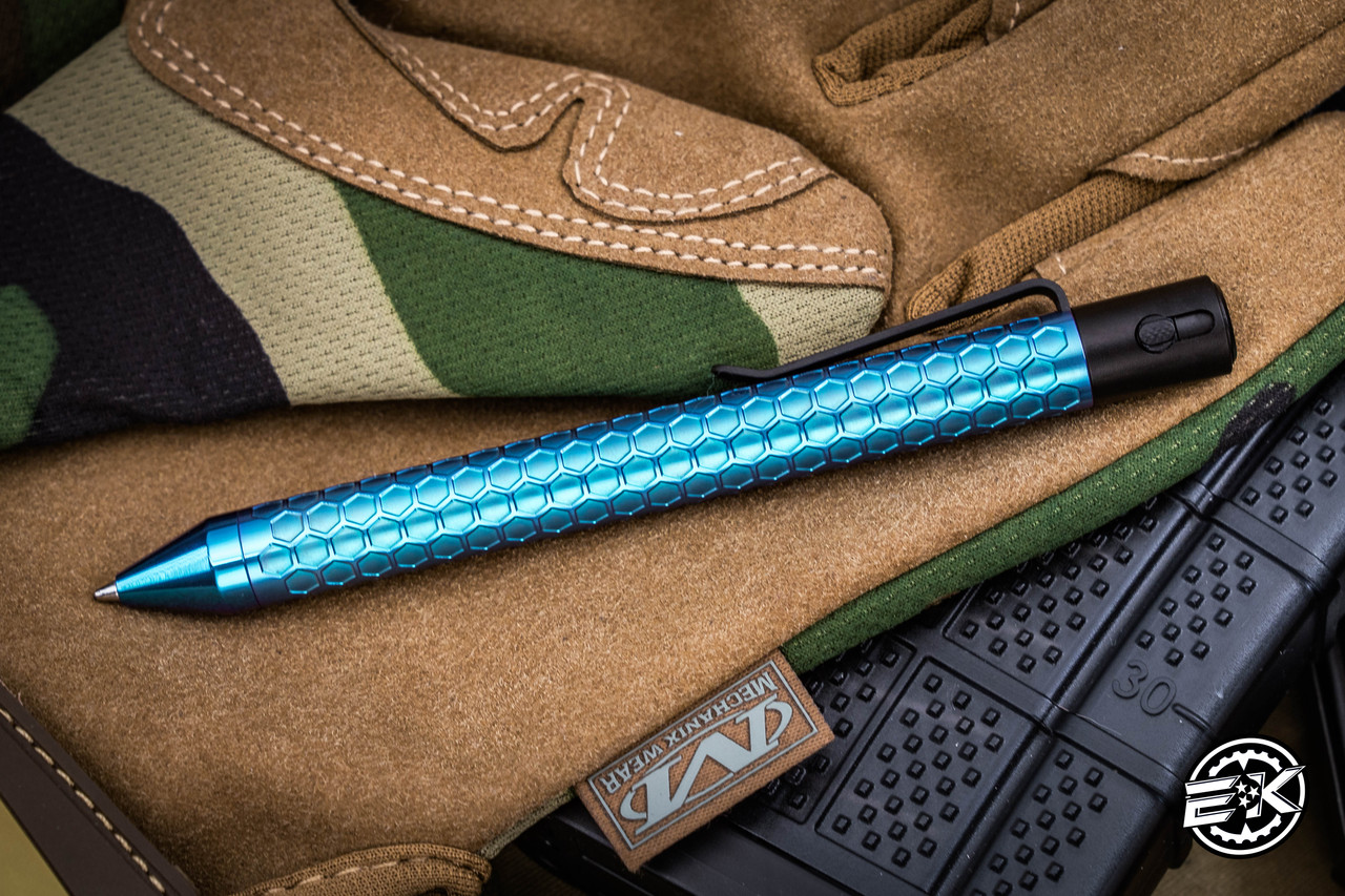Nottingham Tactical Tibutton Titanium Honey Badger Blue Anodized