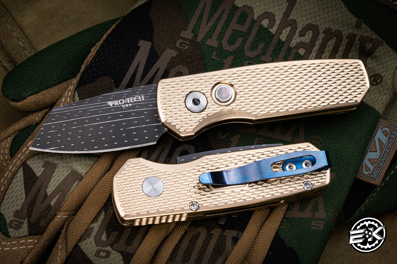 ProTech Runt 5 AlBronze Automatic Folding Knife 1.9