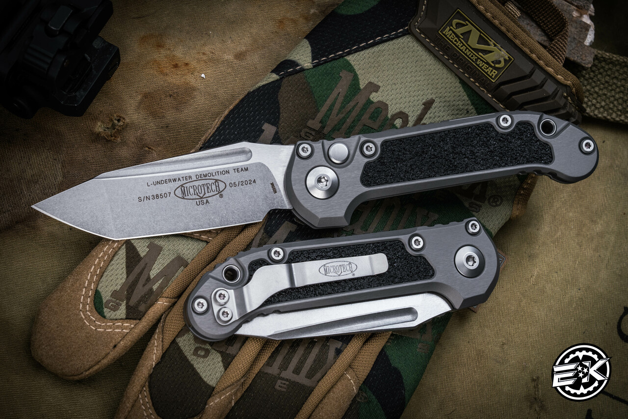 Microtech LUDT Automatic Folding Knife Natural Gray 3.4 Microtech LUDT Automatic Folding Knife Natural Gray 3.4