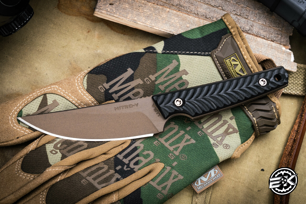 RMJ Tactical UNMEI Kwaiken Fixed Blade Knife Black G10 4