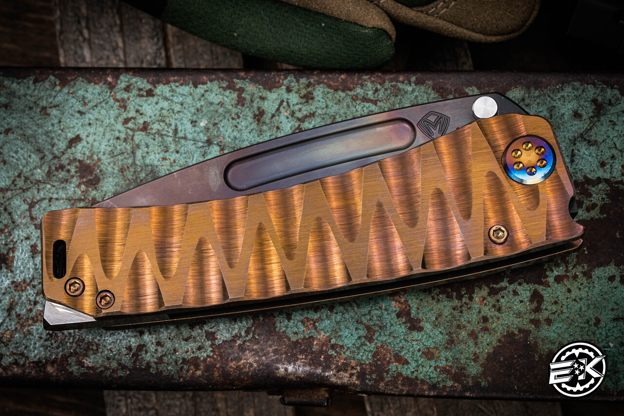 Medford Marauder-H Folding Knife Rootbeer Bronze Lazy River