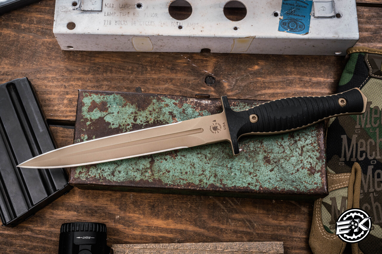 Spartan Blades George V-14 Dagger Fixed Blade Knife Black G10 6.75