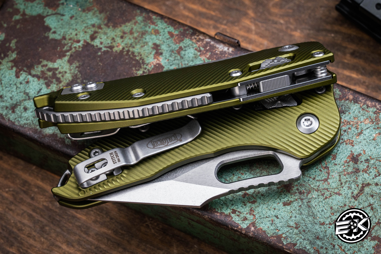 Microtech/Borka Blades Stitch Ram-LOK Manual Folding Knife OD