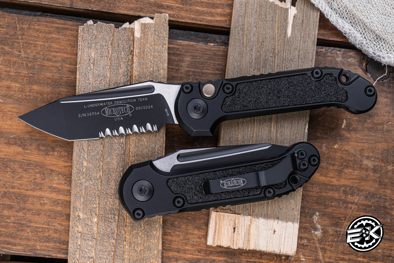 Microtech LUDT Gen III Automatic Folding Knife Aluminum/Grip Inlay
