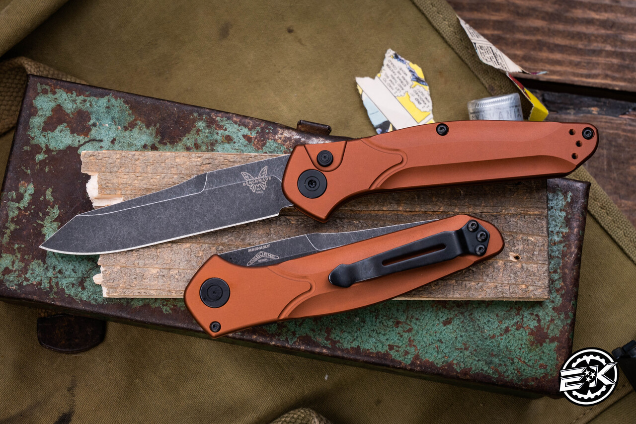 Benchmade Osborne Automatic Folding Knife Burnt Copper Aluminum