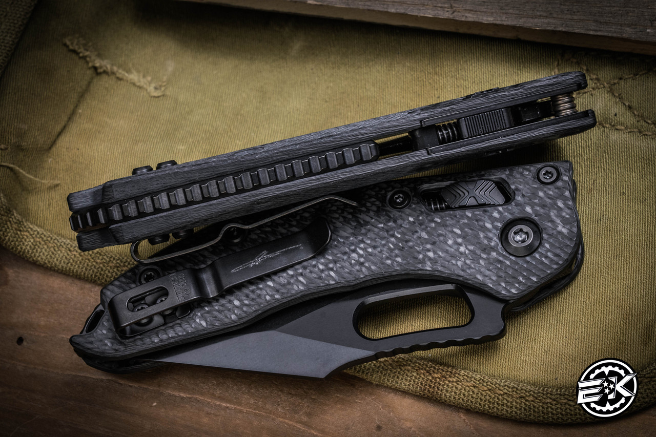 ガネっち Microtech Stitch Ram-Lok Manual Folding Knife Carbon Fiber