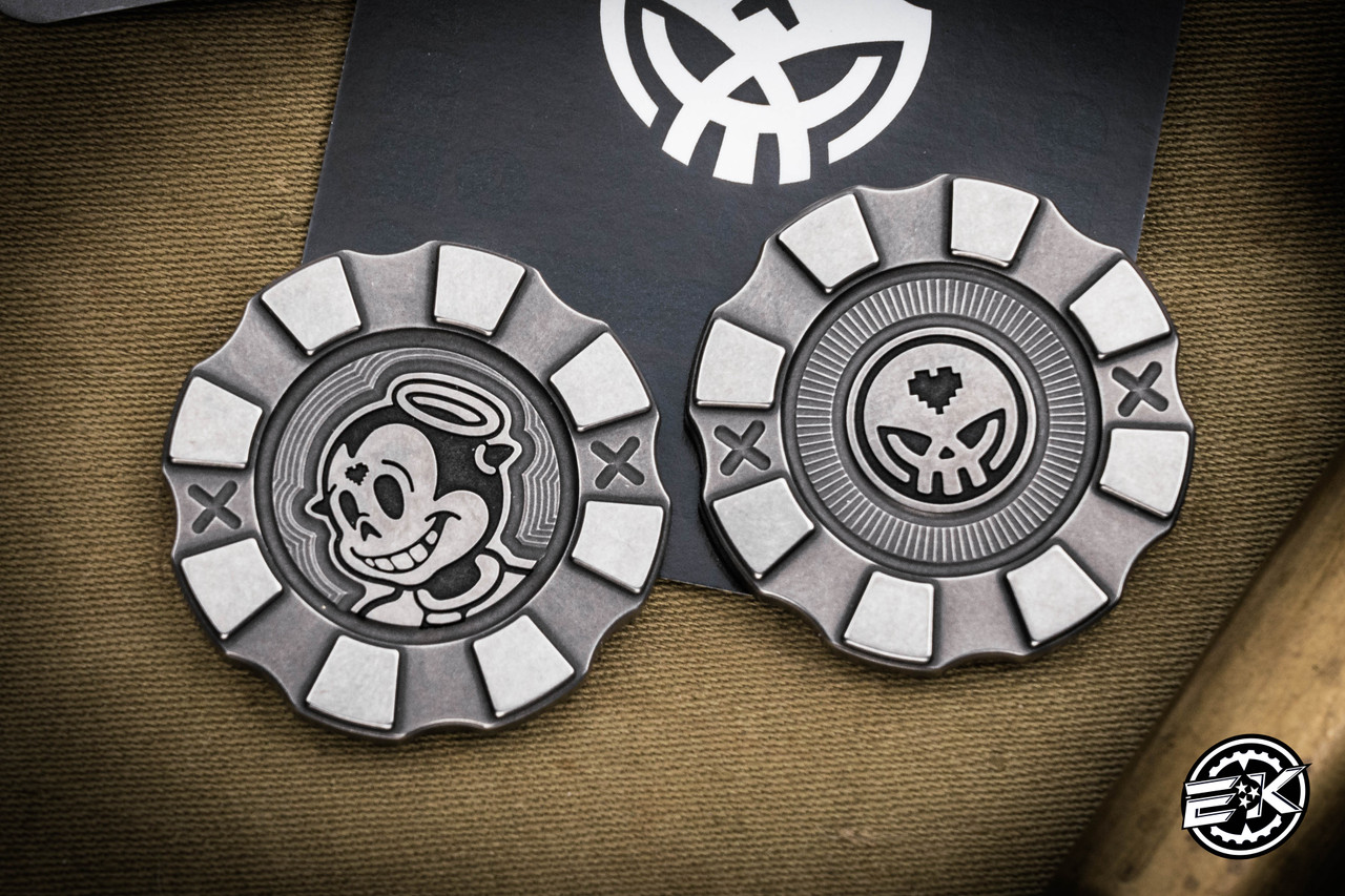 Hitex Gear Poker Chip Titanium Grayscale Shady Good COTMC