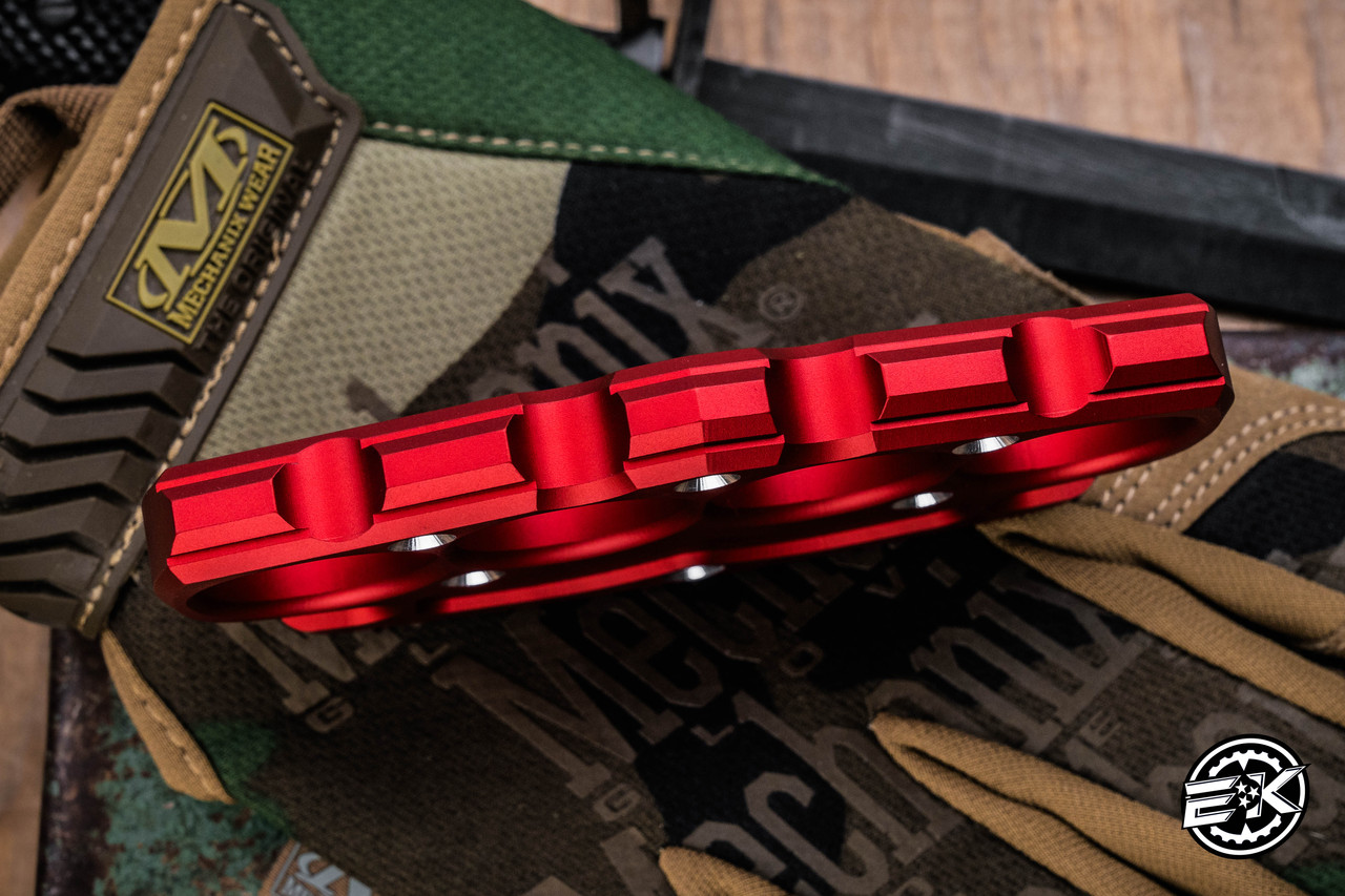 Gacccy商品 NCC Knives Knuck Large Tread Grapnel Red Two Tone Anodized