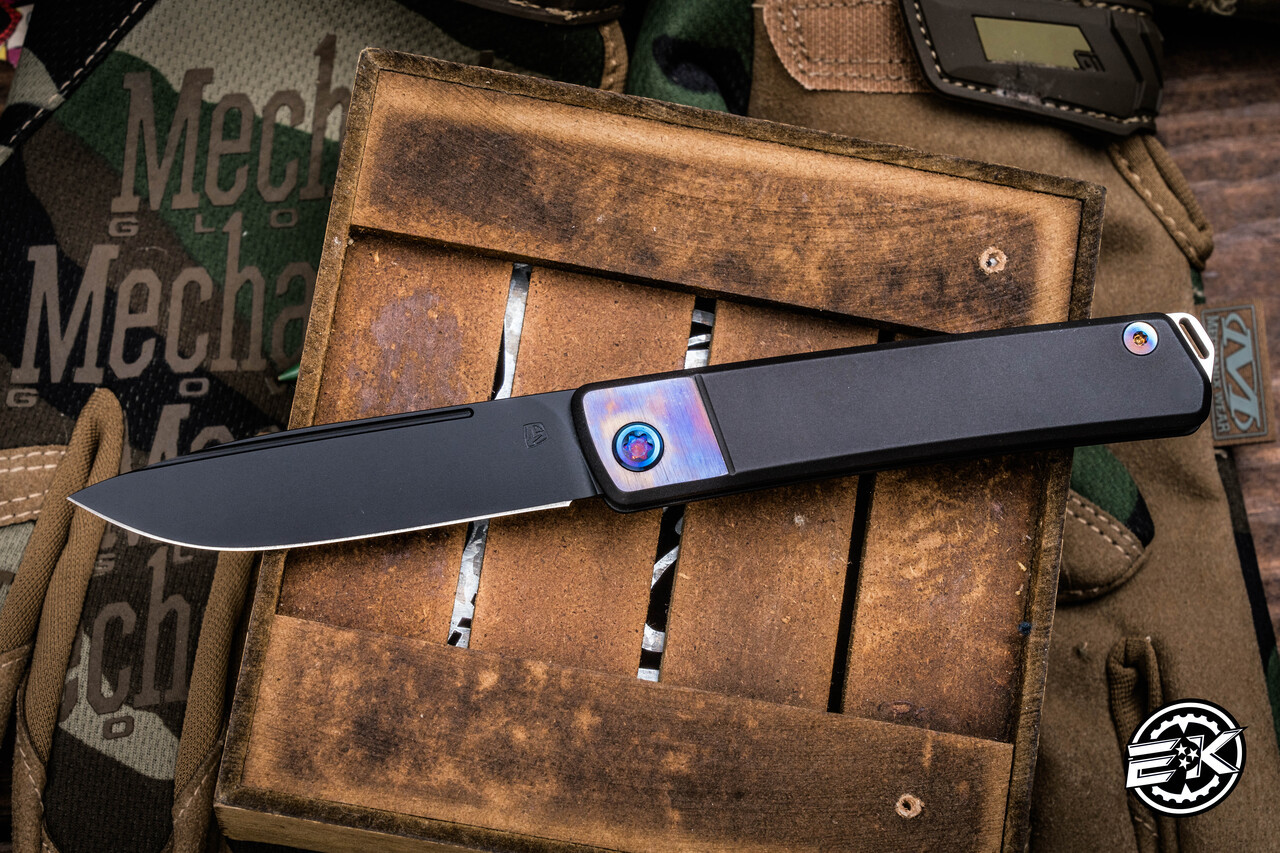 Medford Gentleman Jack Slip Joint Black Titanium 3