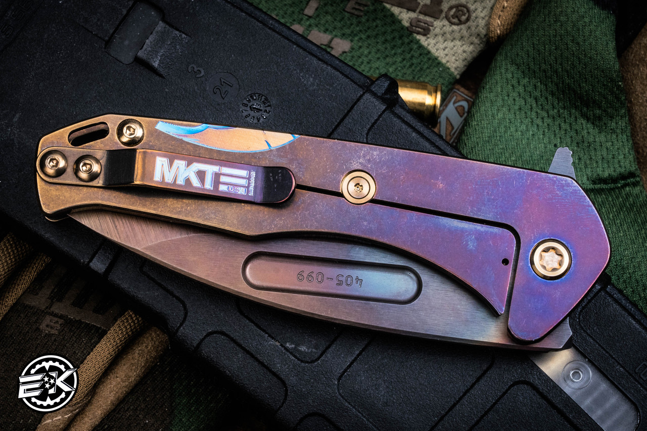 Medford Praetorian Slim Flipper Folding Knife Bronze-Violet 