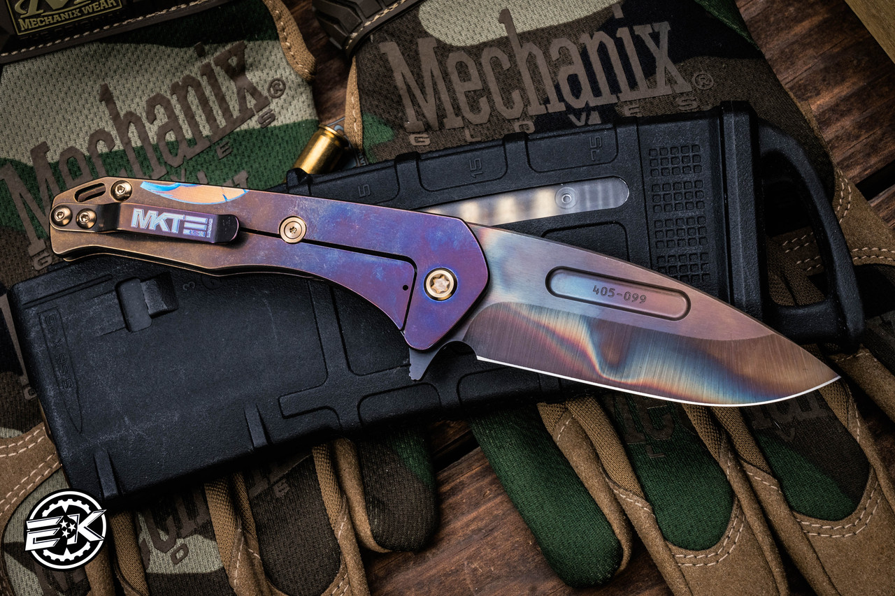 Medford Praetorian Slim Flipper Folding Knife Bronze-Violet 