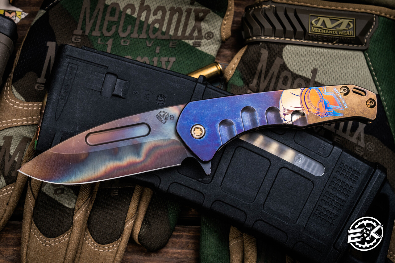 Medford Praetorian Slim Flipper Folding Knife Bronze-Violet 