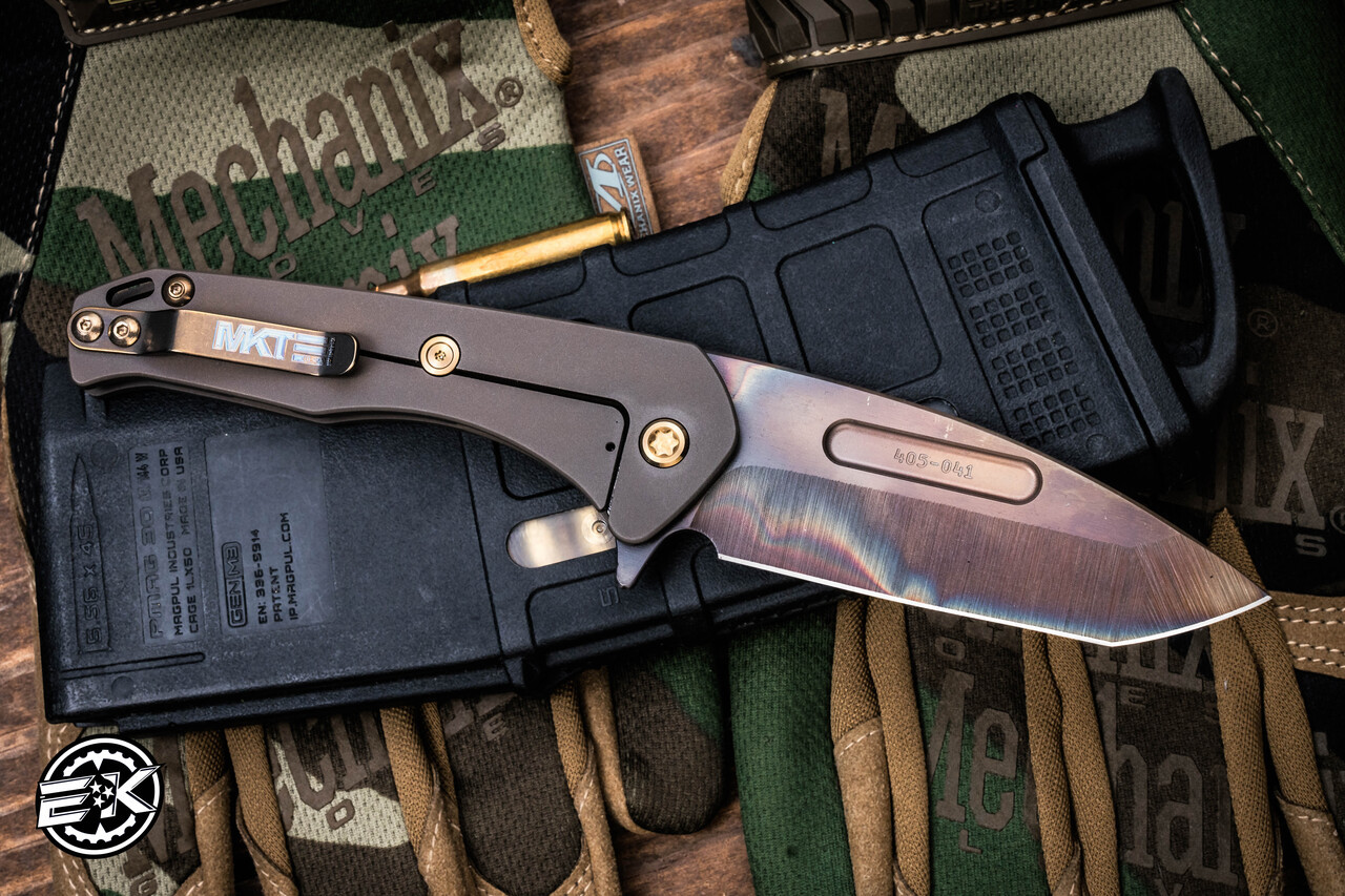 Medford Praetorian Slim Flipper Folding Knife Blasted Bronze