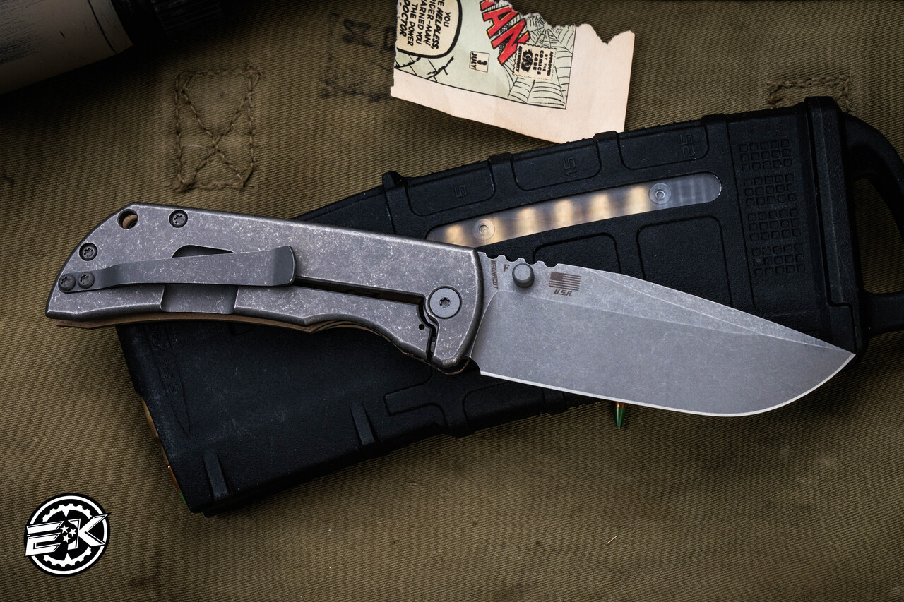 McNees Knives MAC 2 GEN 2 Folding Knife Coyote G10/Atomic Titanium