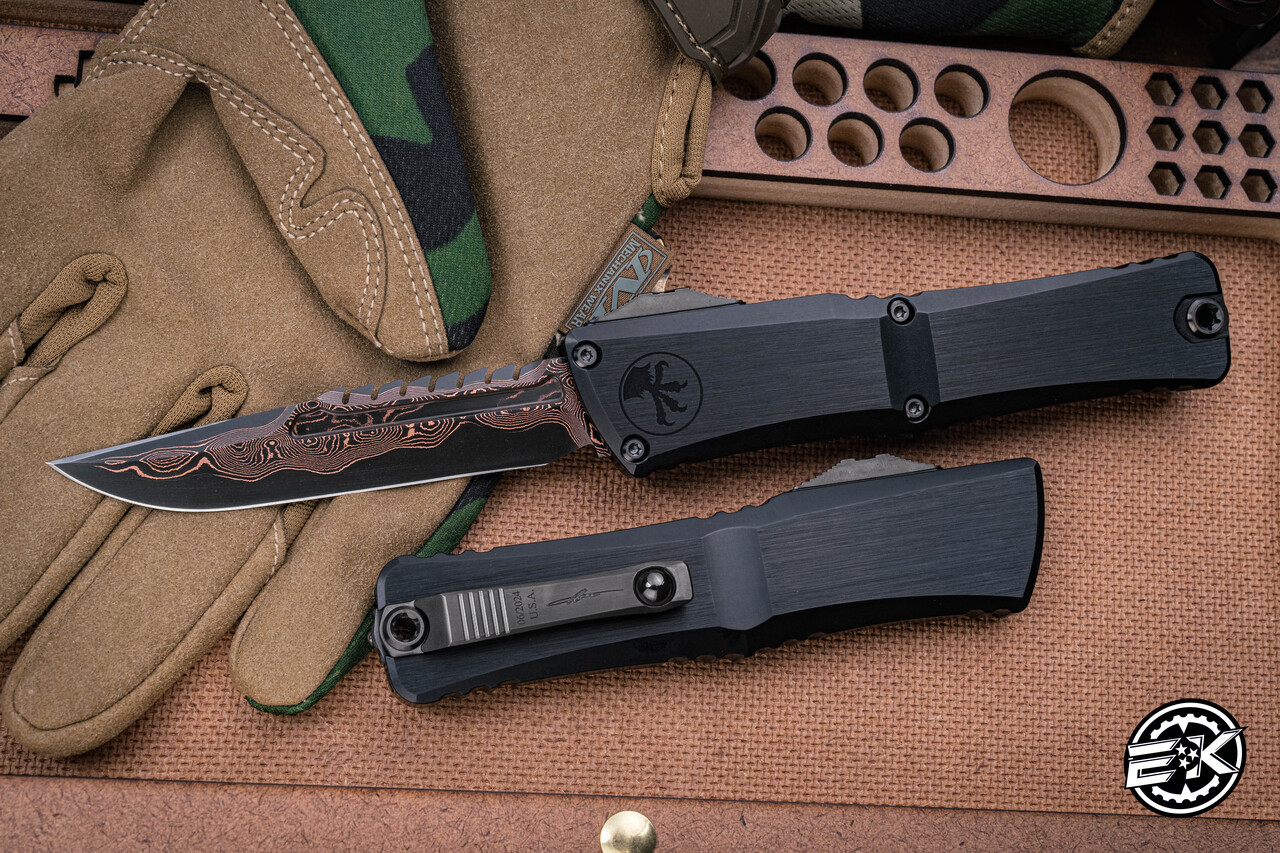 Microtech Combat Troodon Gen III OTF Hefted Black Aluminum 4