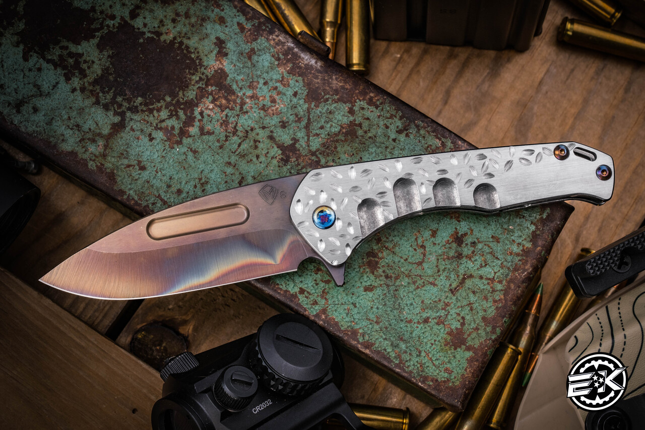 Medford Praetorian Slim Flipper Folding Knife Silver 