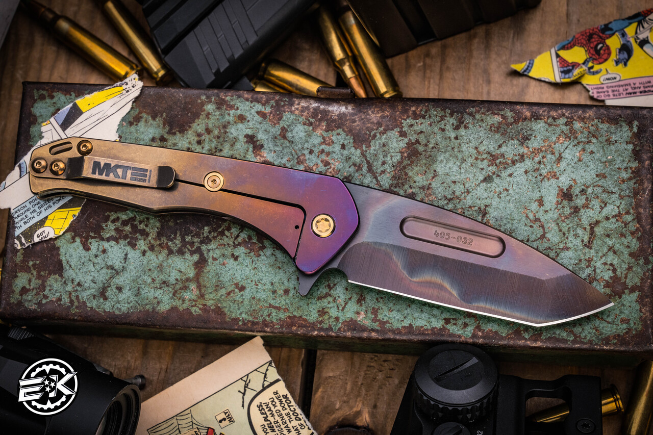 Medford Praetorian Slim Flipper Folding Knife Bronze/Violet