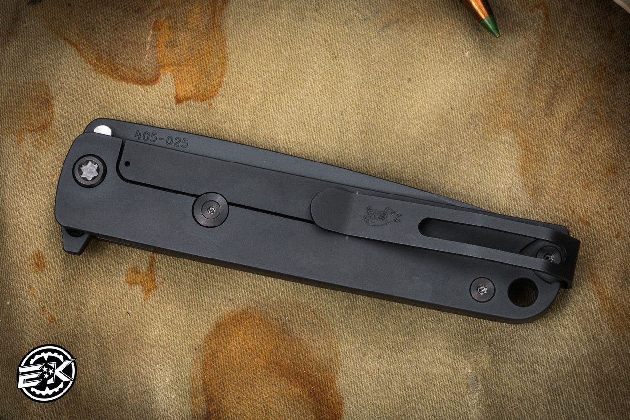 Medford M-48 Flipper Knife Green Aluminum/DLC Titanium 3.9