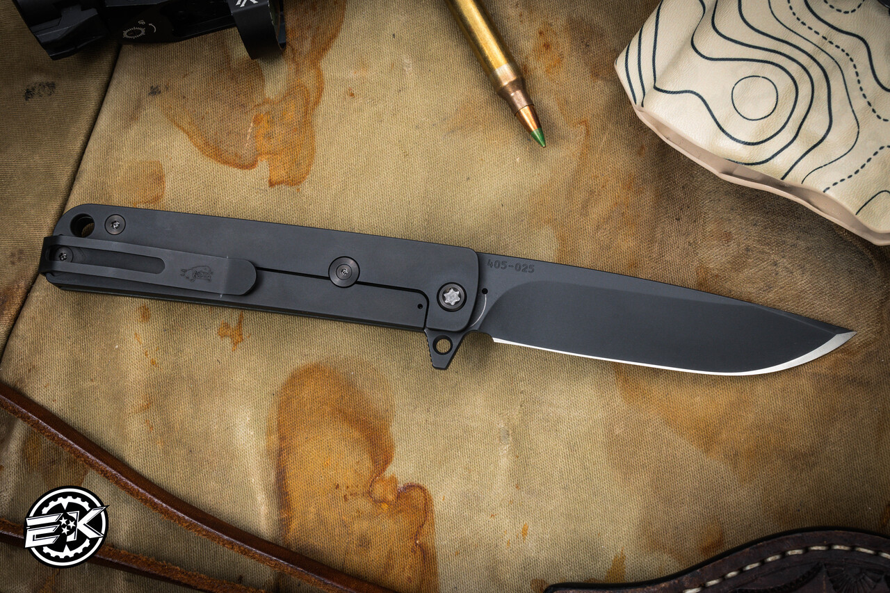 Medford M-48 Flipper Knife Green Aluminum/DLC Titanium 3.9