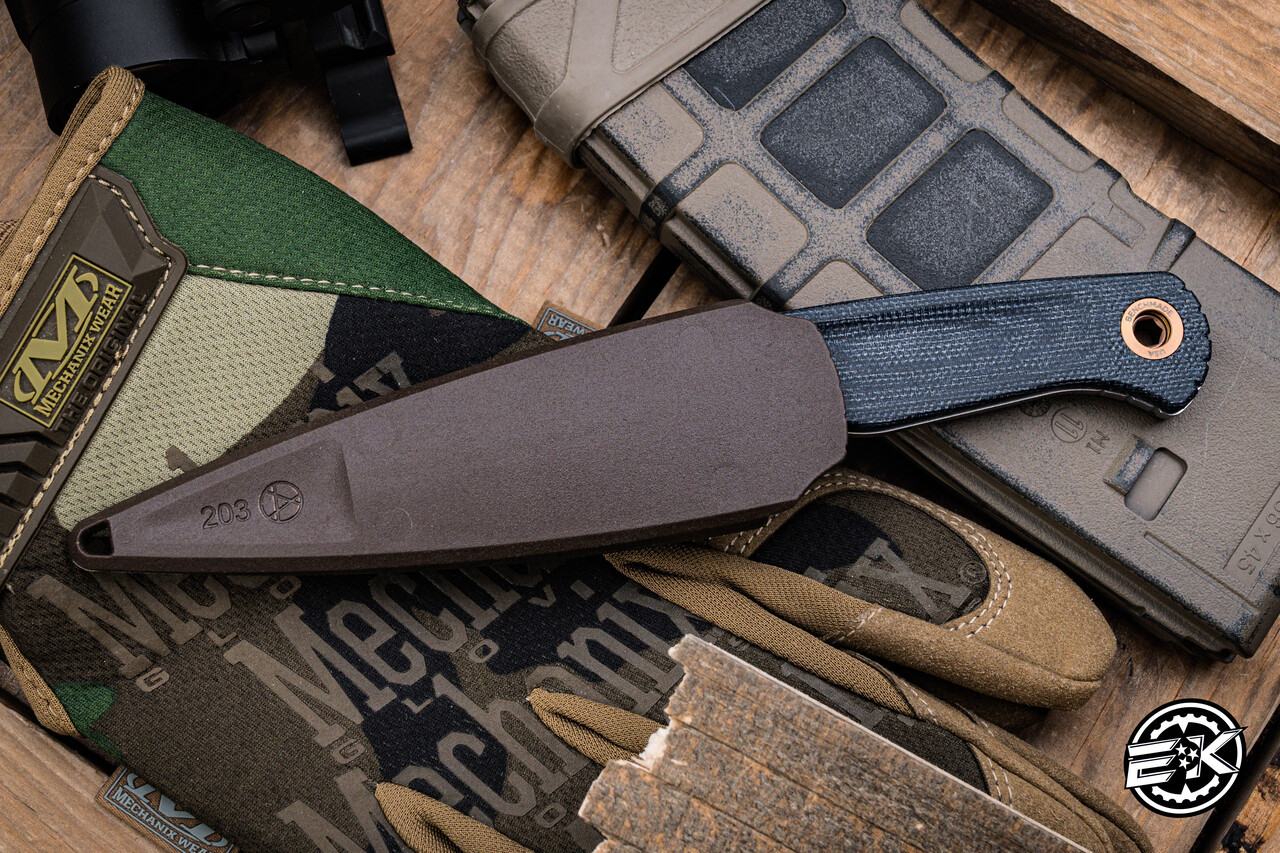 Benchmade Dacian Fixed Blade Knife Blue Denim Micarta 3.5
