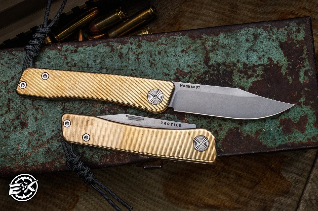 Tactile Knife Co. Bexar Slip Joint Folding Knife Bronze 2.8