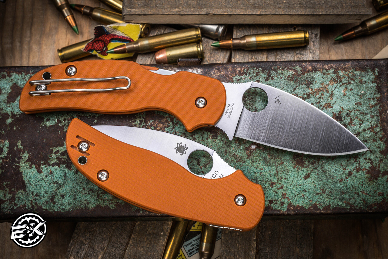 Spyderco Sage 5 Compression Lock Burnt Orange G-10 3
