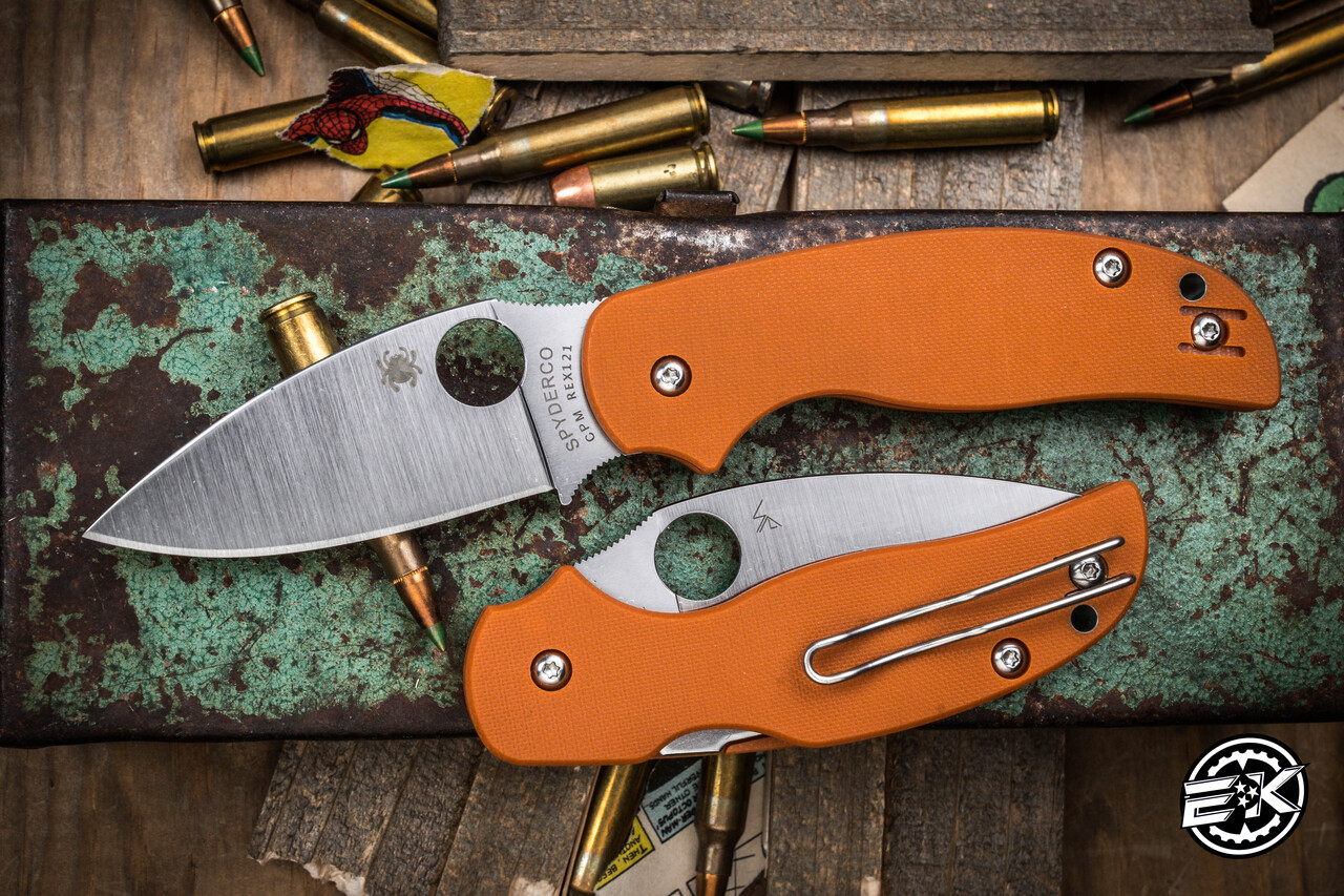 Spyderco Sage 5 Compression Lock Burnt Orange G-10 3
