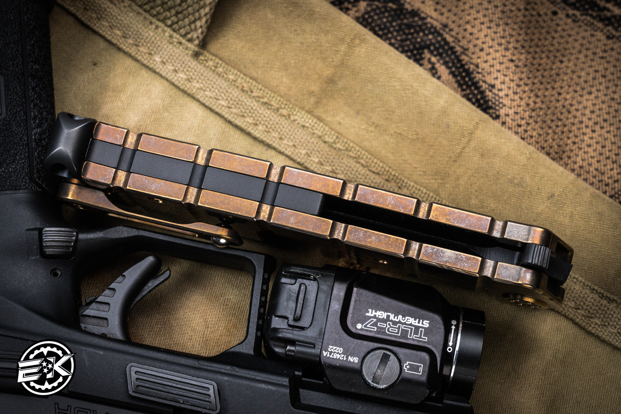 Medford USMC FF Fighter Flipper Knife Bronze 