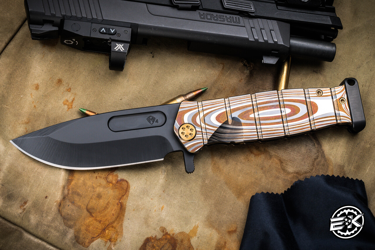 Medford USMC FF Fighter Flipper Knife Bronze 