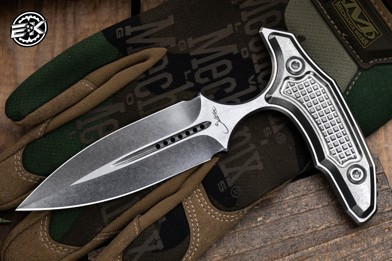 Marfione Custom/Bastinelli Hypnotic Titanium Fixed Blade Push