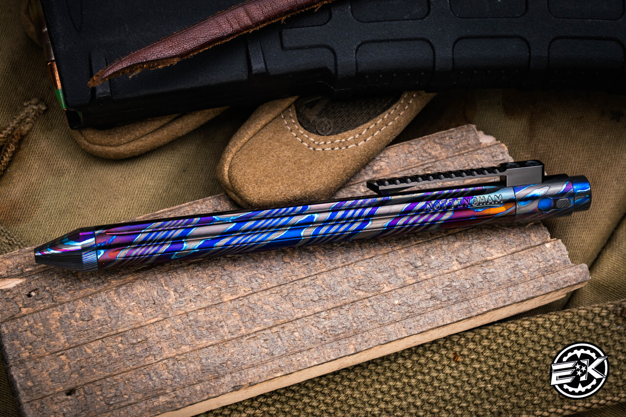 Nottingham Tactical Tibutton ZircuTi Straight Flute Zirconium Clip