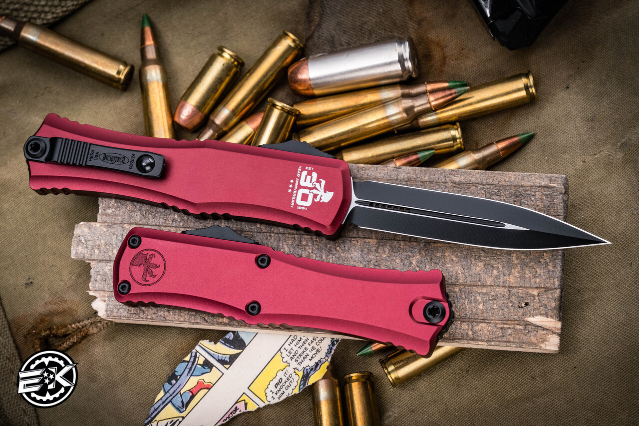 30th Anniversary Microtech Hera II Mini OTF Automatic Knife Merlot 3 ...