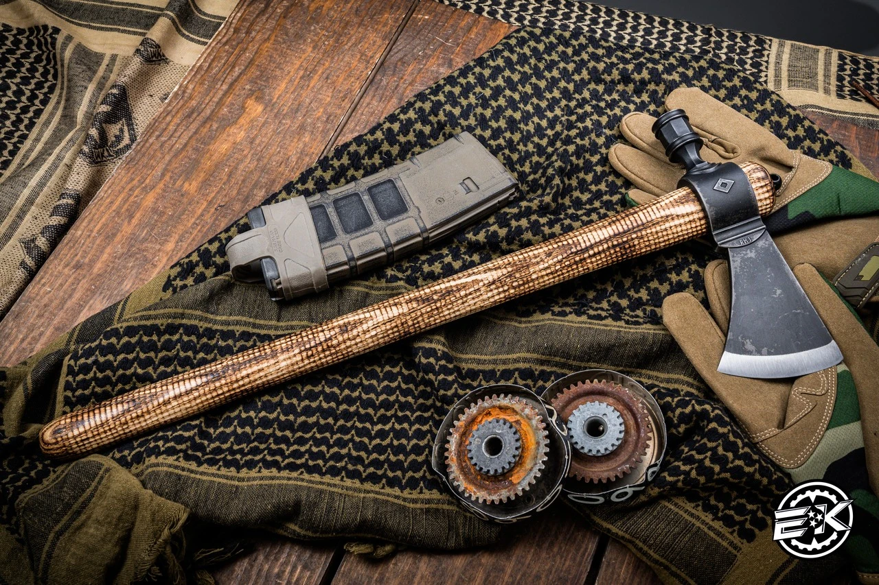 RMJ Tactical Patriot Pipe Hawk Tomahawk Ash Handle