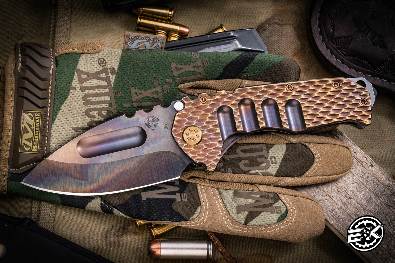 Medford Praetorian Ti Folding Knife Bronze/CuRose Dragonscales
