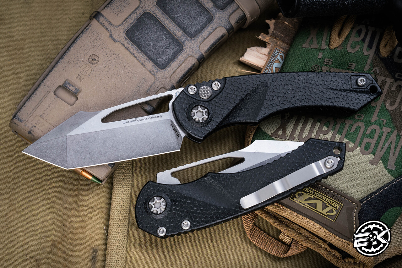 Heretic Knives Mini Pariah Manual Button Lock Folding Knife 3.3