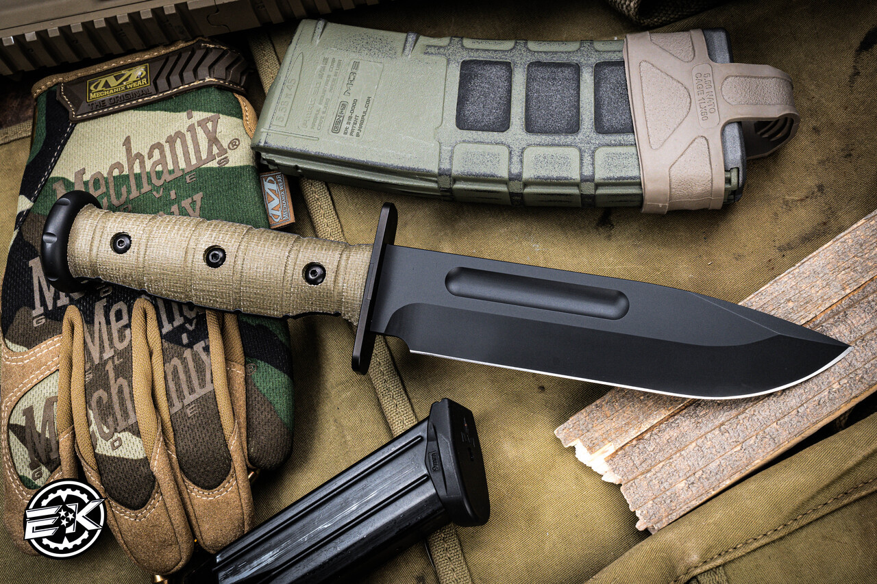 Medford USMC Fighter Fixed Blade Knife OD Green G10 6.5