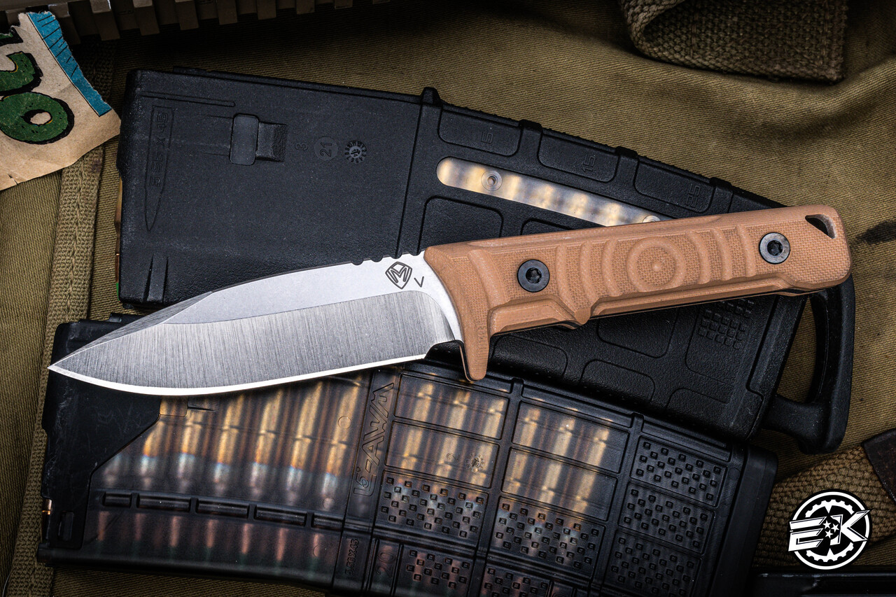 Medford Mizuchi Fixed Blade Knife Coyote G10 3.9